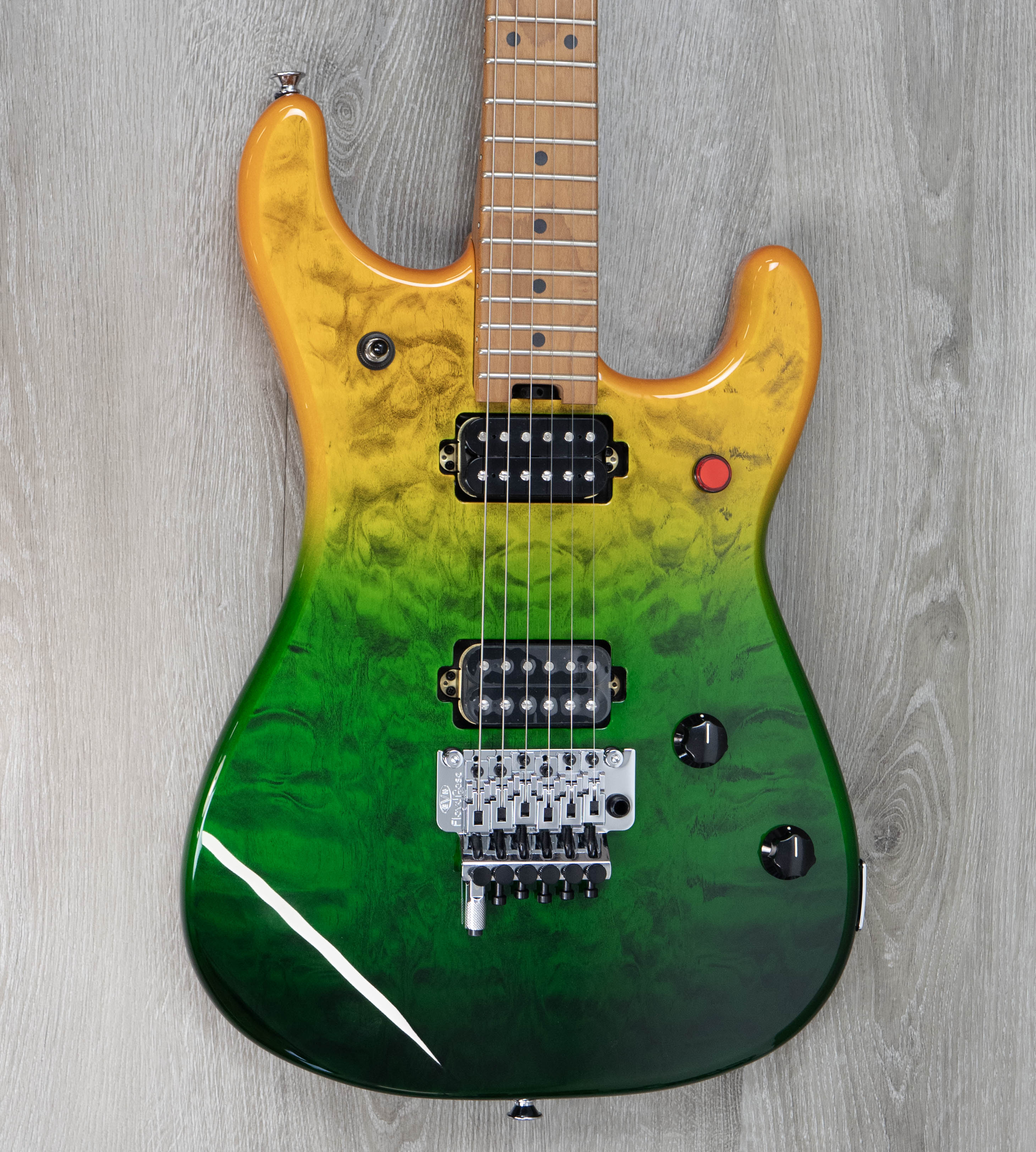 EVH 5150 Series Deluxe QM, Baked Maple, Limeade Zest – A Strings