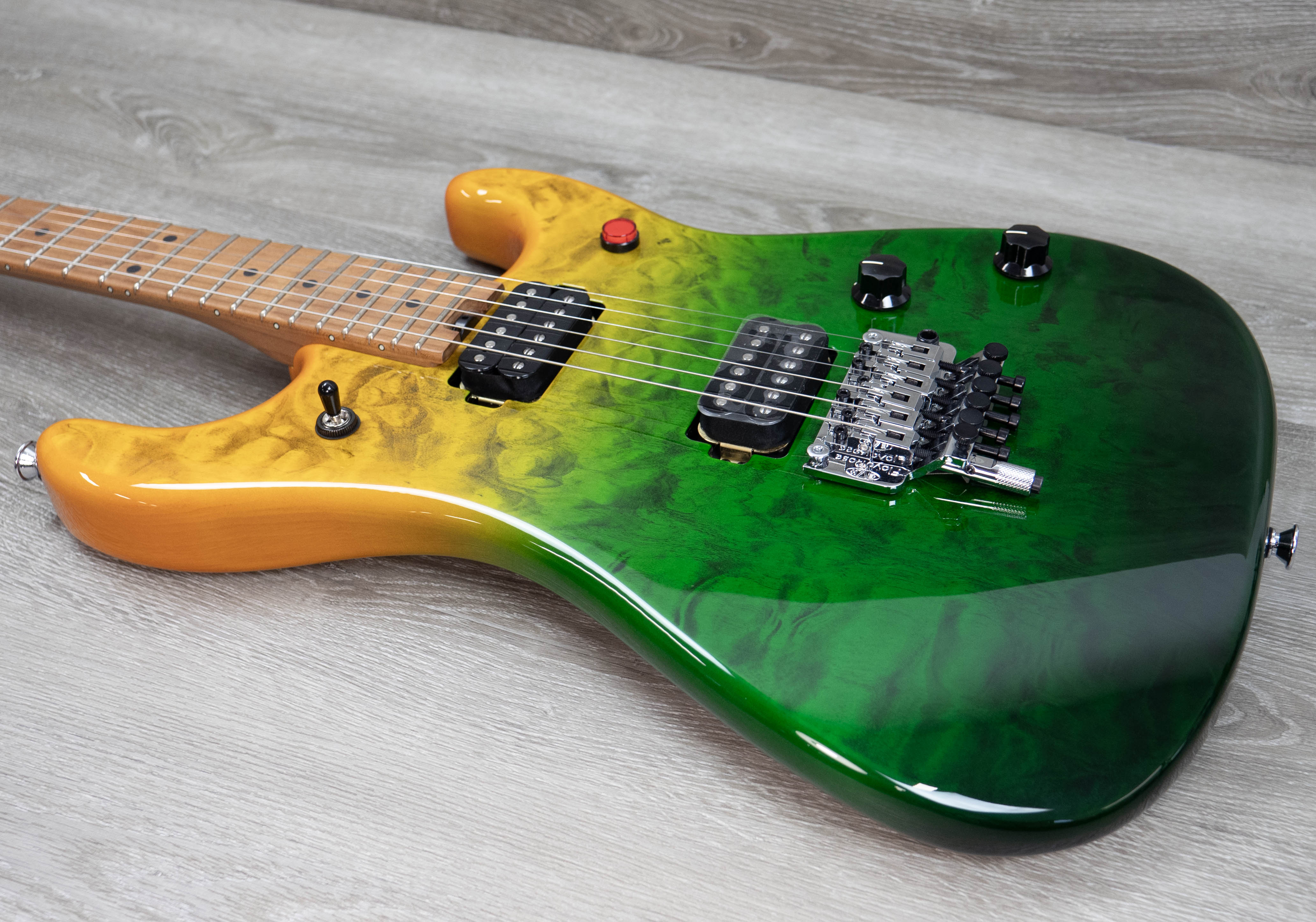 EVH 5150 Series Deluxe QM, Baked Maple, Limeade Zest – A Strings