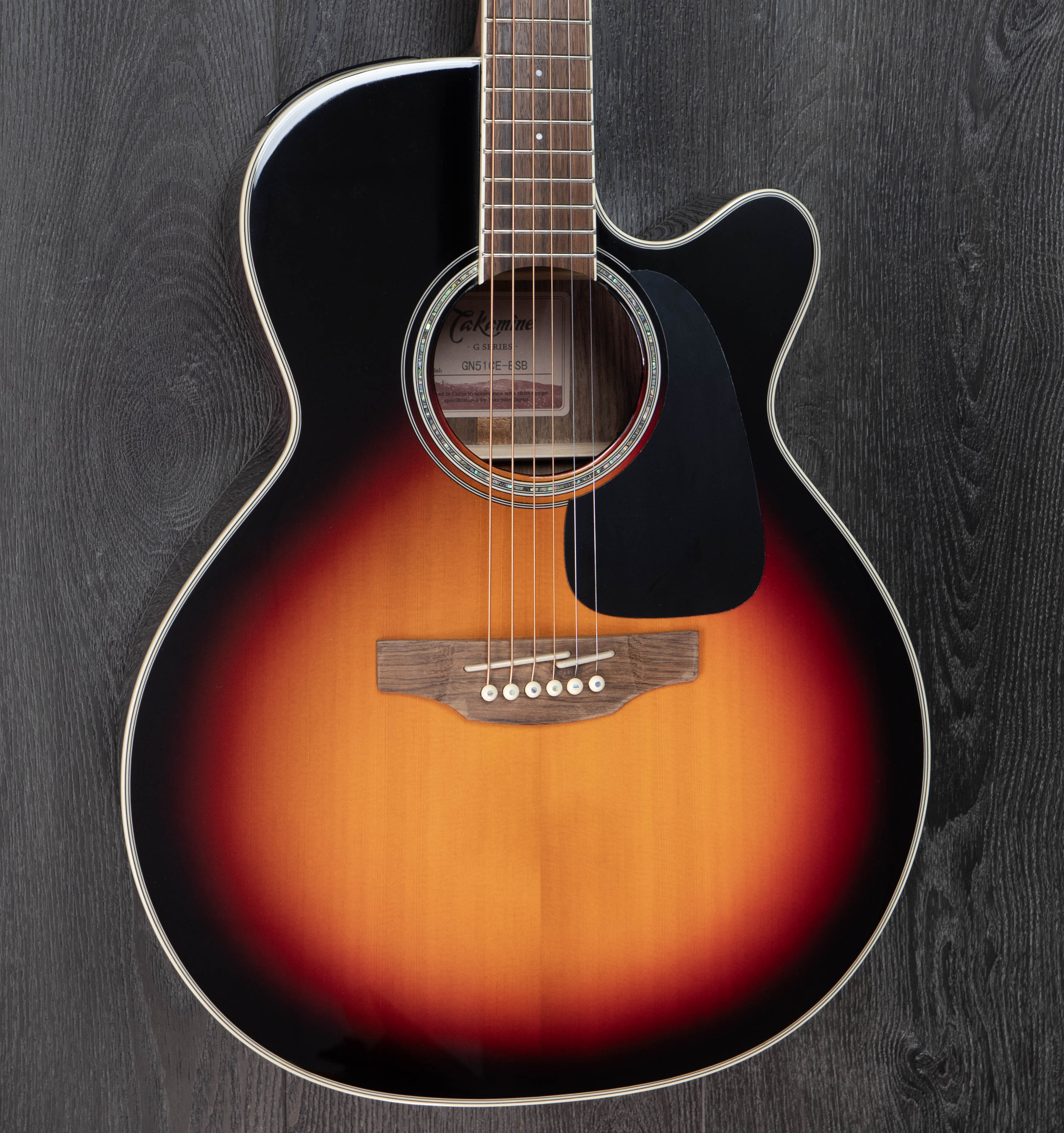 Takamine GN51CE-BSB NEX Cutaway, Sunburst Solid Spruce Top