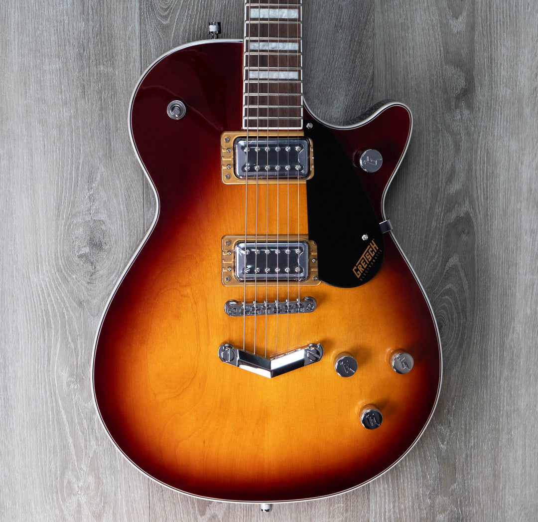 Gretsch G5220 Electromatic Jet BT Single-Cut con V-Stoptail, diapasón de laurel, color té dulce