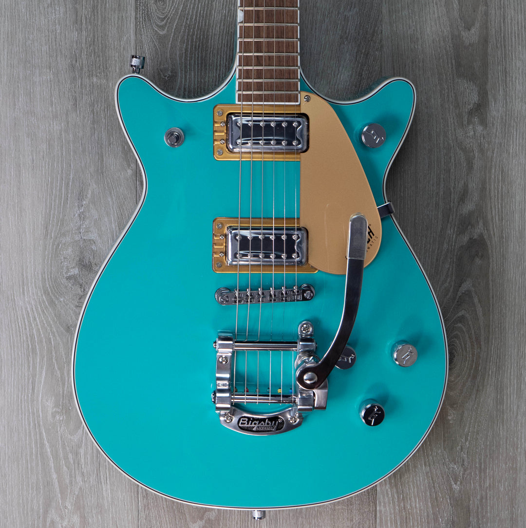 Guitare électrique Gretsch G5232T Electromatic Double Jet FT avec Bigsby, touche Laurel, vert Caicos