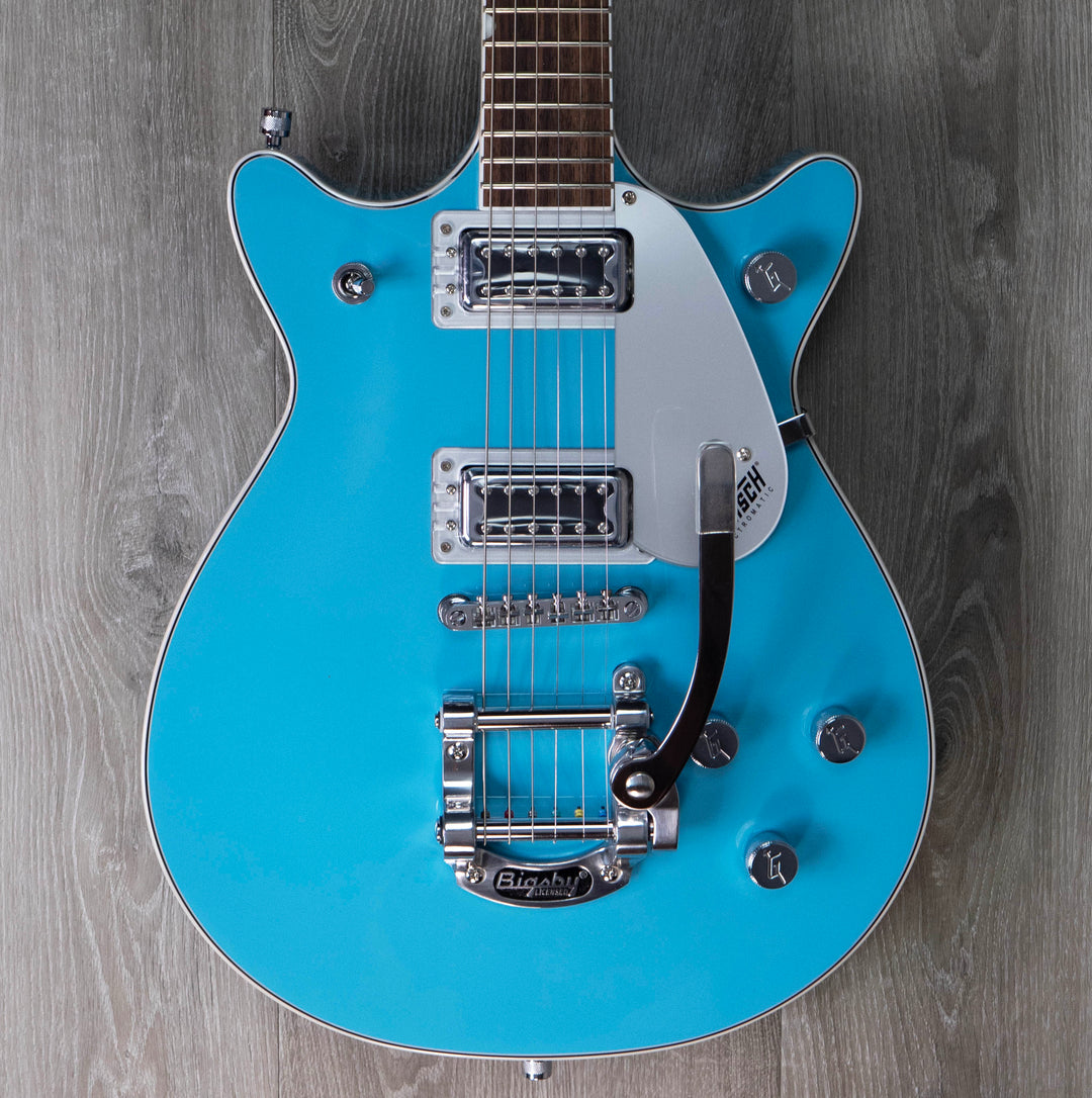 Gretsch G5232T Electromatic Double Jet FT con Bigsby, diapasón de laurel, azul Kailani