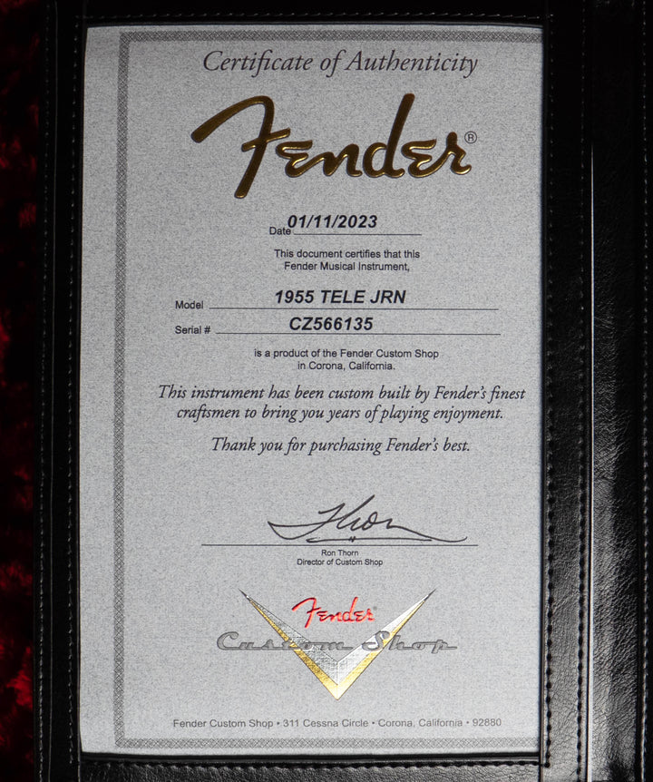 Fender Custom Shop 1955 Telecaster Journeyman Relic, cobre envejecido descolorido