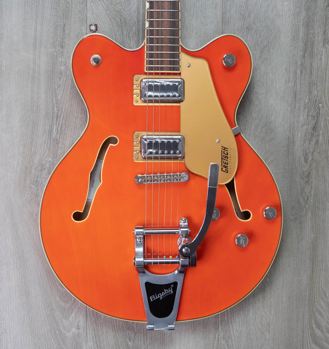 Gretsch G5622T Electromatic Center Block Double-Cut with Bigsby, Laurel Fingerboard, Orange Stain