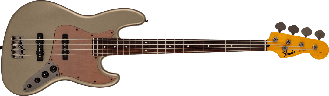 Fender Made in Japan Hybrid II 2026 Collection Jazz Bass, Rosewood Fingerboard, Matte Champagne Mirage