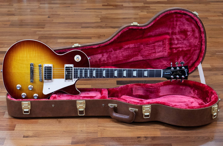 Gibson Les Paul Standard años 60 con tapa figurada, color té helado n.º 203640214 