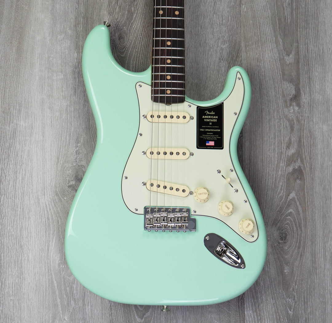 Fender American Vintage II 1961 Stratocaster, Rosewood Fingerboard, Surf Green