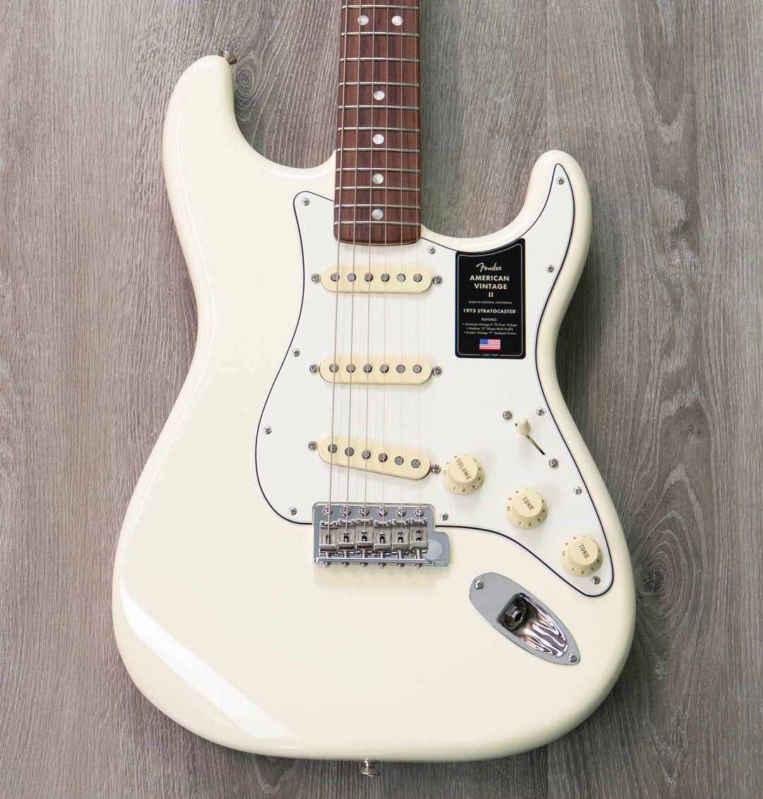 Fender American Vintage II 1973 Stratocaster, Maple Fingerboard, Olympic White