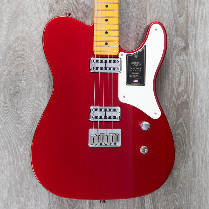 Fender 75th Anniversary American Professional Classic Cabronita Telecaster, Maple Fingerboard, Candy Apple Red
