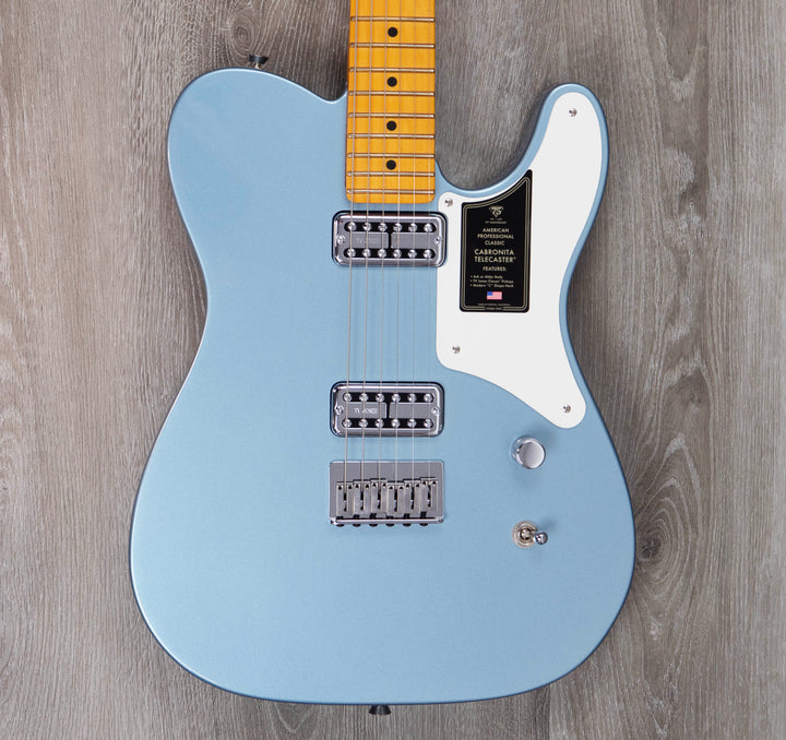 Fender 75th Anniversary American Professional Classic Cabronita Telecaster, Maple Fingerboard, Ice Blue Metallic