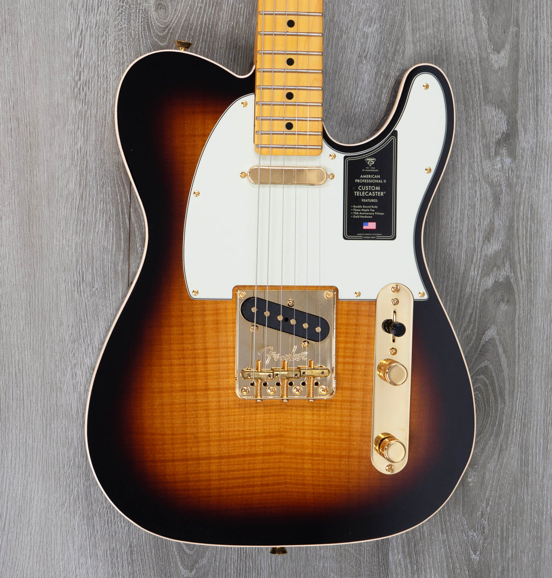 Fender 75th Anniversary American Professional Custom Telecaster, Maple Fingerboard, 2-Color Sunburst