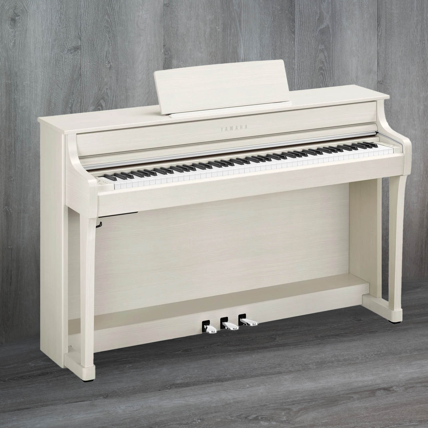 Yamaha CLP-835 Clavinova Digital Piano, White Birch – A Strings