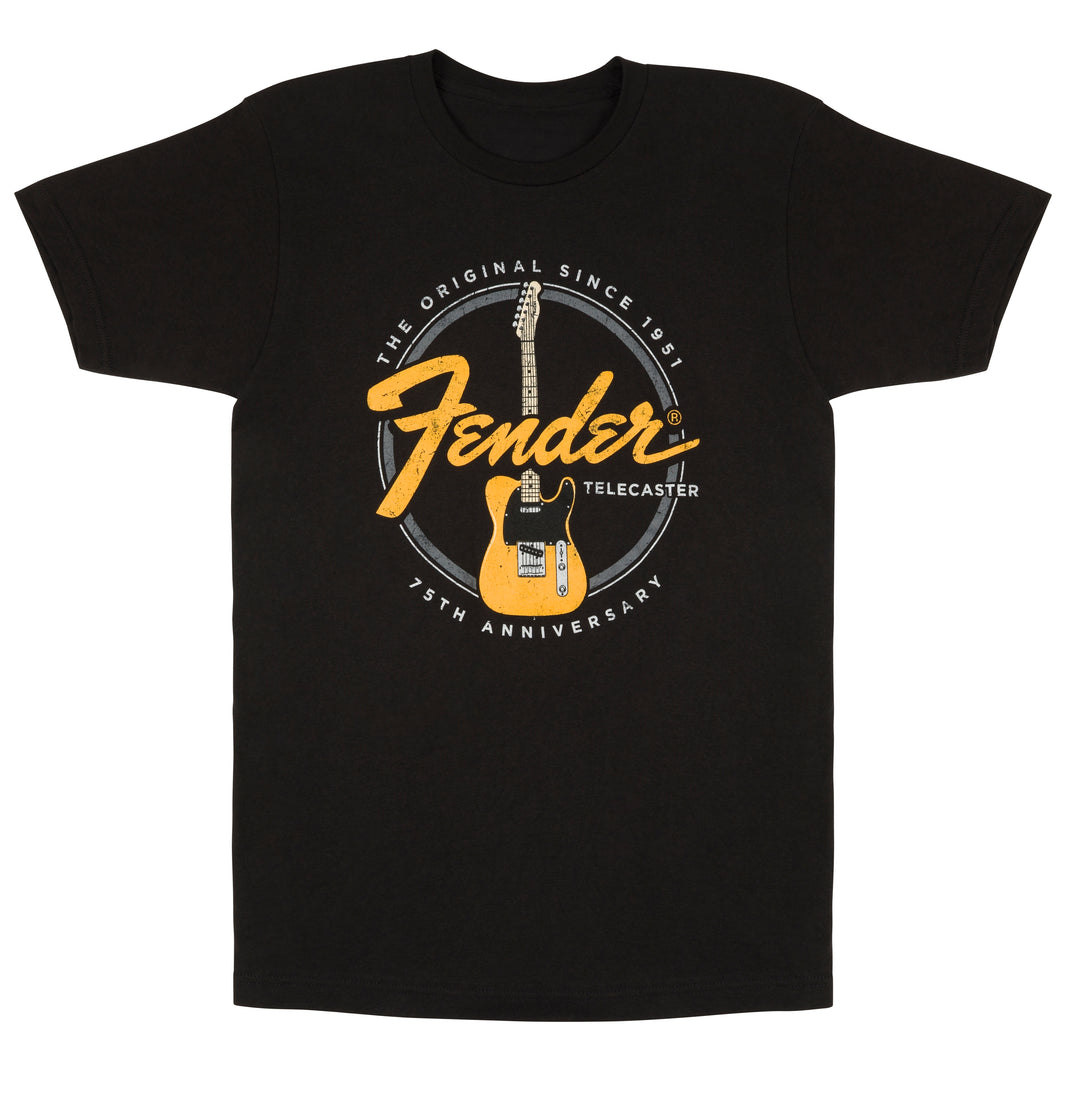 Fender Telecaster 75th Tele Tee, Vintage Black