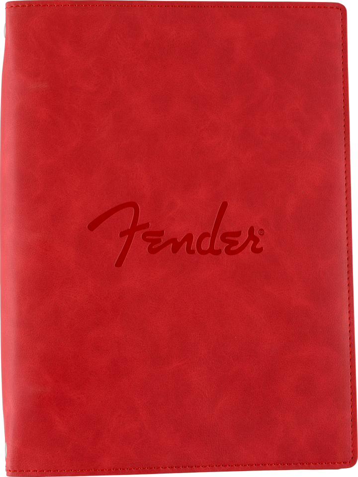 Fender Vegan Leather Music Note Book, Dakota Red