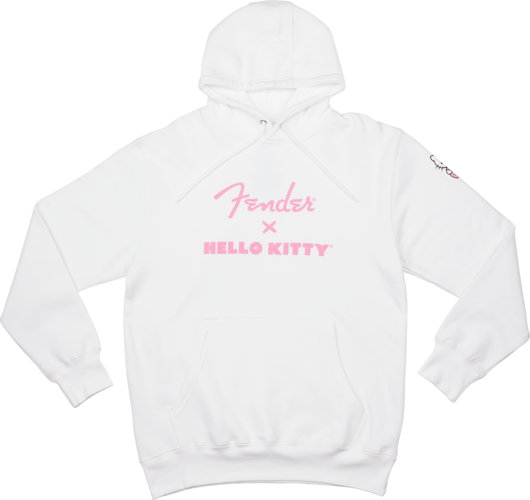 Fender X Hello Kitty Sleeve Logo Hoodie White A Strings