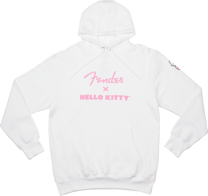 Fender X Hello Kitty Sleeve Logo Hoodie, White