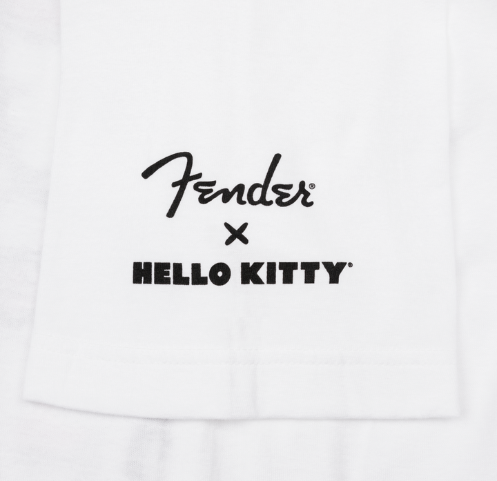 Fender X Hello Kitty Front Logo T-Shirt, White