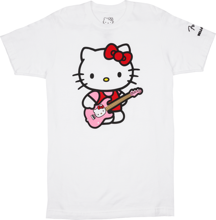 Fender X Hello Kitty Front Logo T-Shirt, White