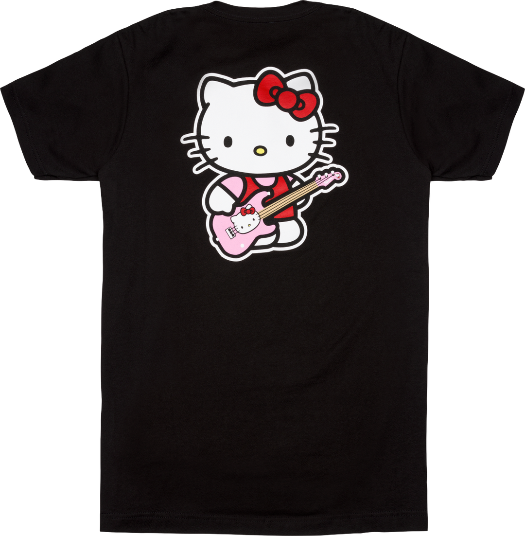 Fender X Hello Kitty Back Logo T-Shirt, Black