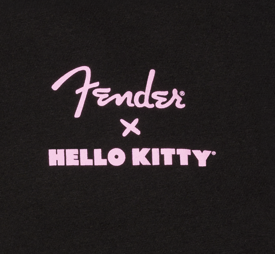 Fender X Hello Kitty Back Logo T-Shirt, Black