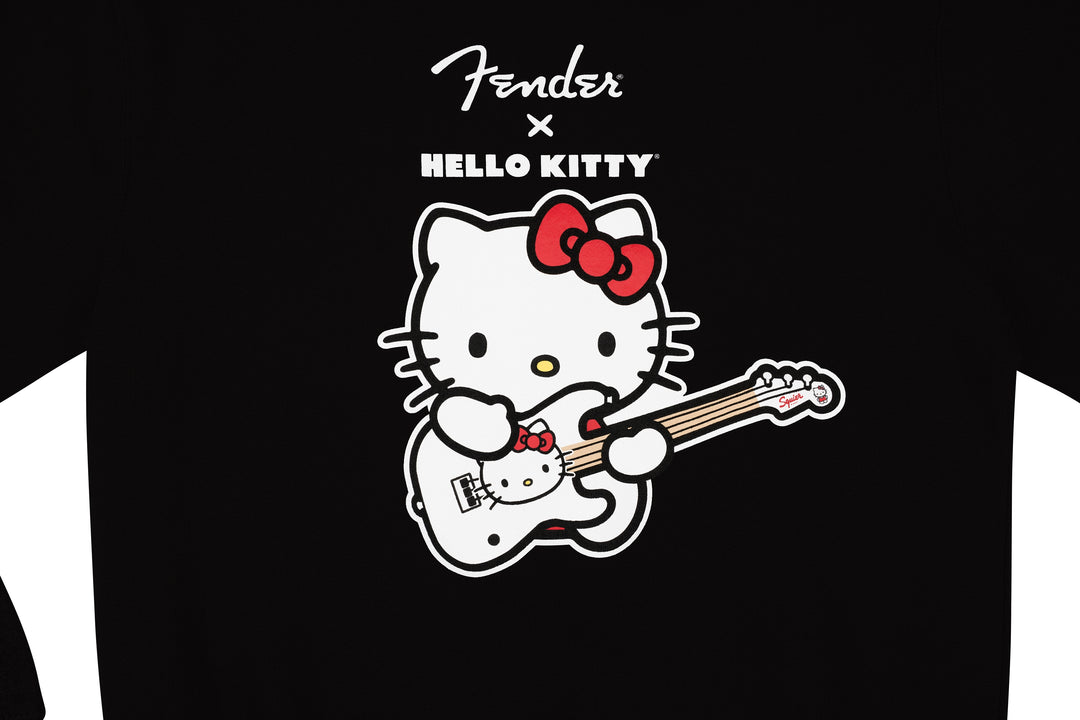 Fender x Hello Kitty Crewneck Logo Sweatshirt, Black
