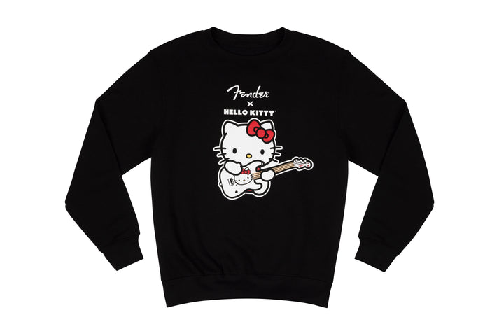 Fender x Hello Kitty Crewneck Logo Sweatshirt, Black