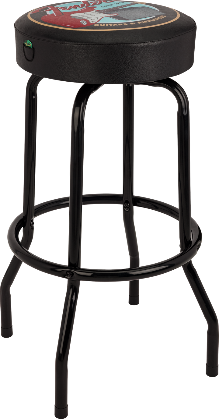 Pochette pour médiators Fender pour guitares et amplis Tabouret de bar 24", noir 