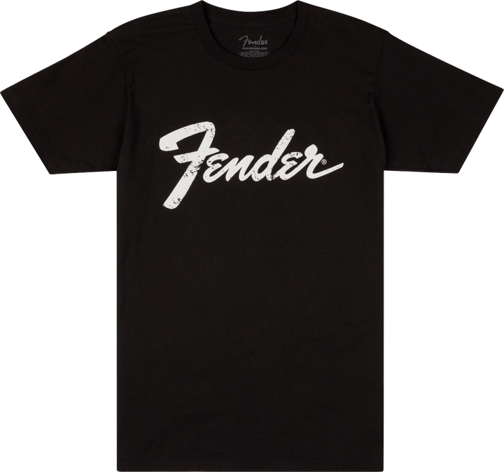 Fender Logo Date Back T-Shirt, Black