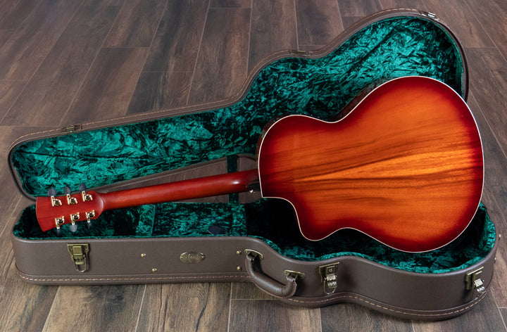 Faith Blood Moon Burst Neptune Electro-Acoustic, All Solid Indonesian Trembesi