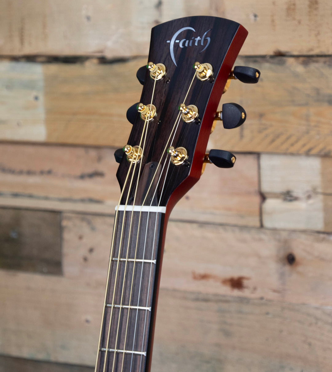 Faith Blood Moon Burst Neptune Electro-Acoustic, All Solid Indonesian Trembesi