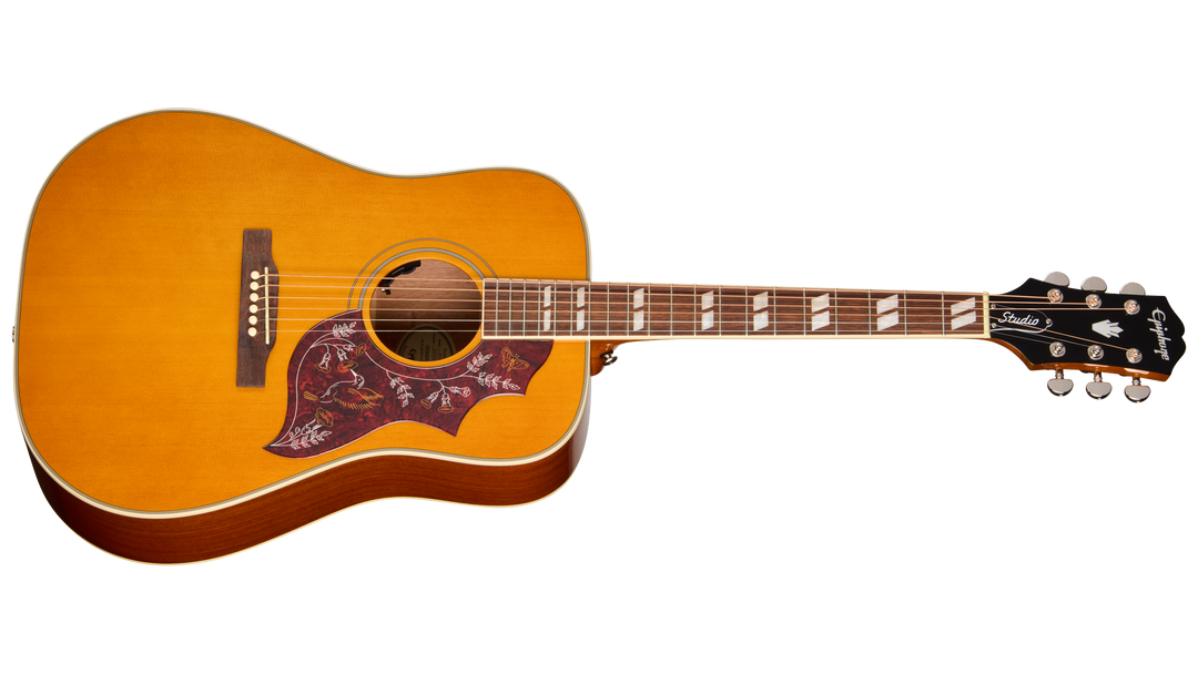 Epiphone Hummingbird Studio Electro-Acoustic Guitar, Antique Natural