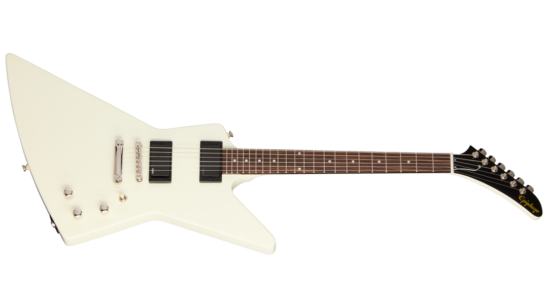 Epiphone Explorer 80s EMG, Classic White