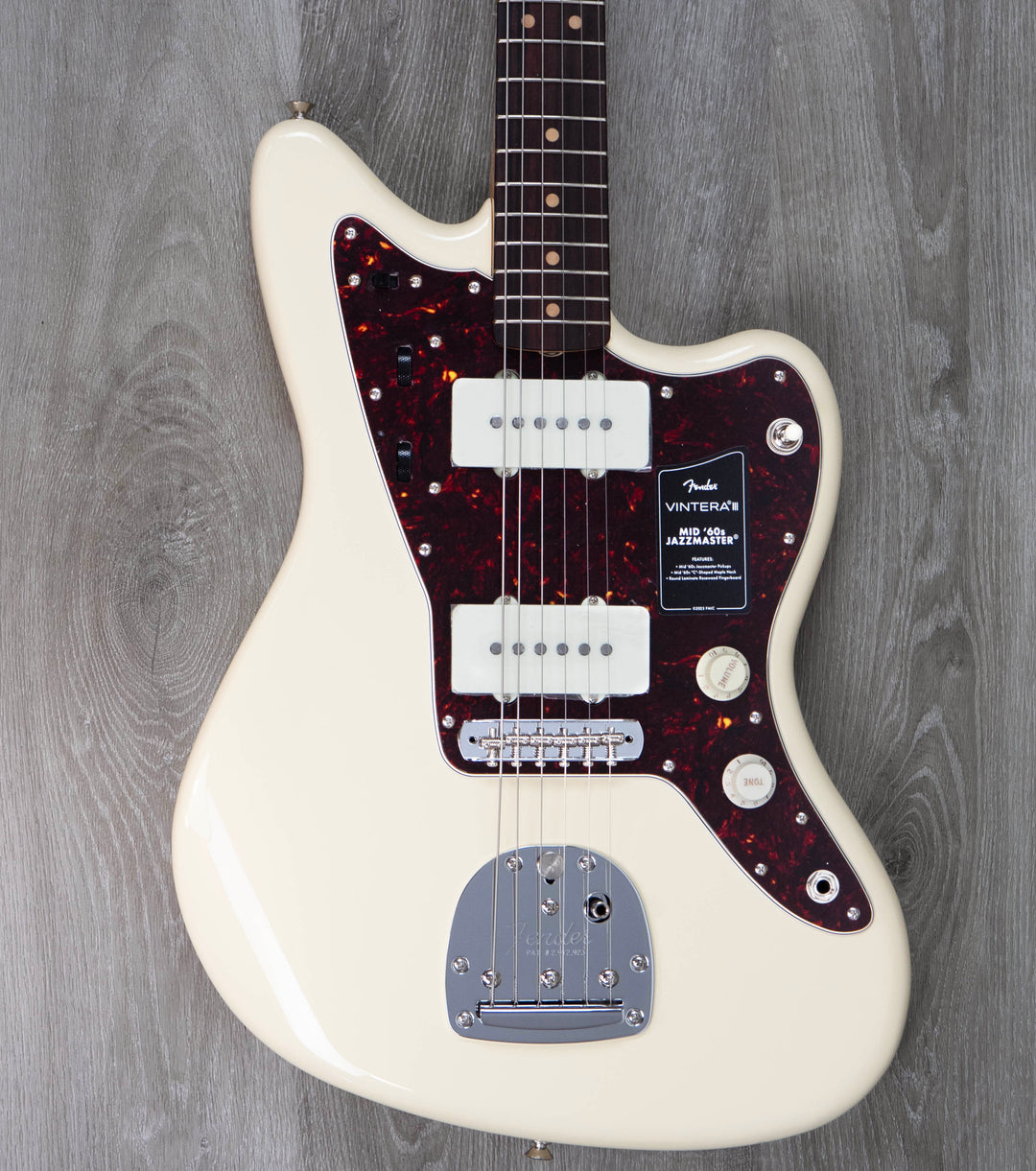 Fender Vintera III Mid '60s Jazzmaster, Rosewood Fingerboard, Olympic White