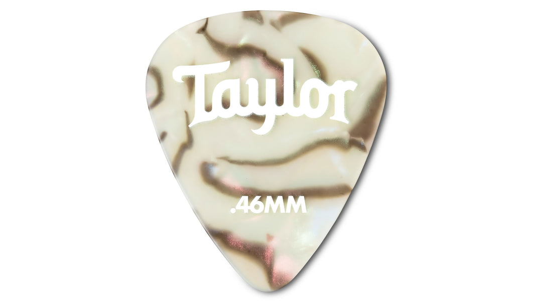Taylor Celluloid 351 Guitar Picks Abalone 0.46mm 12-pack