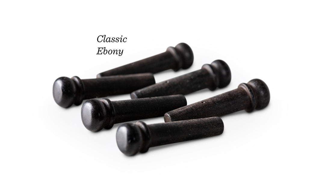 Taylor Bridge Pins Ebony Plain Set of 6