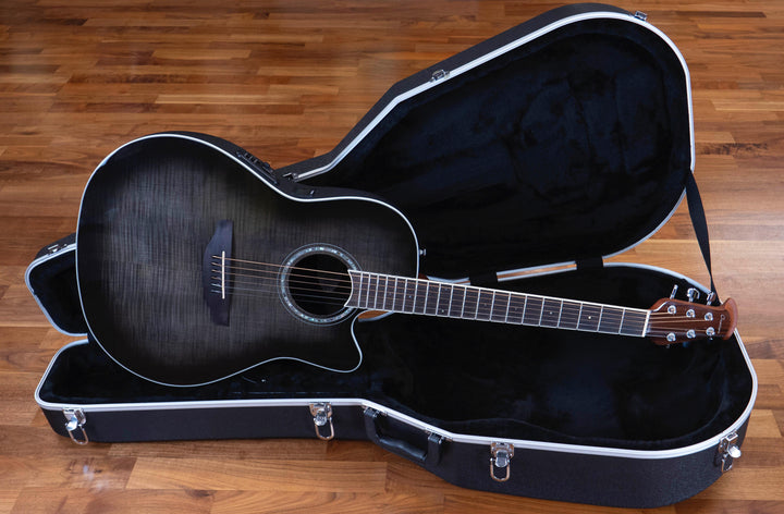 Pre-Owned Ovation Celebrity Traditional CS24P-TBBY, Transparent Black Flame