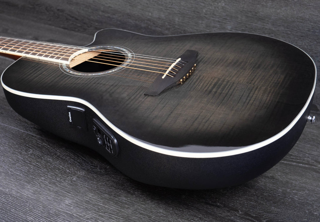 Pre-Owned Ovation Celebrity Traditional CS24P-TBBY, Transparent Black Flame