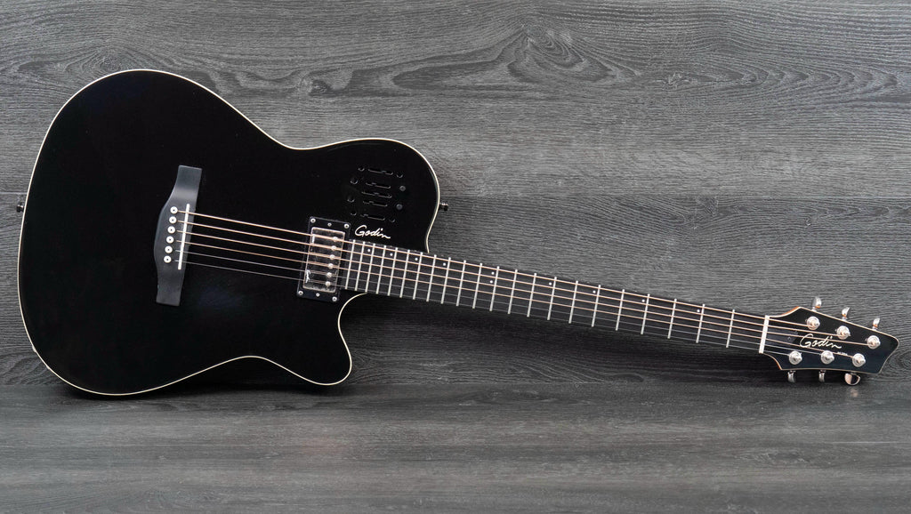 ギター Godin A6 ULTRA black Pre-Owned Godin A6 Ultra, Black – A Strings