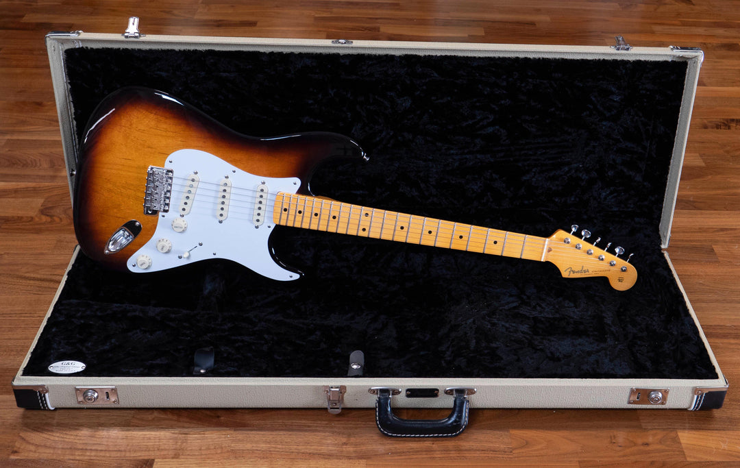 Pre-Owned Fender Eric Johnson Stratocaster Maple Fretboard, Two Tone Sunburst