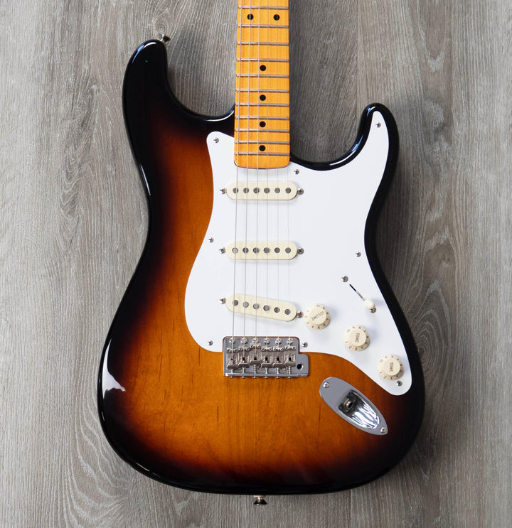 Pre-Owned Fender Eric Johnson Stratocaster Maple Fretboard, Two Tone Sunburst