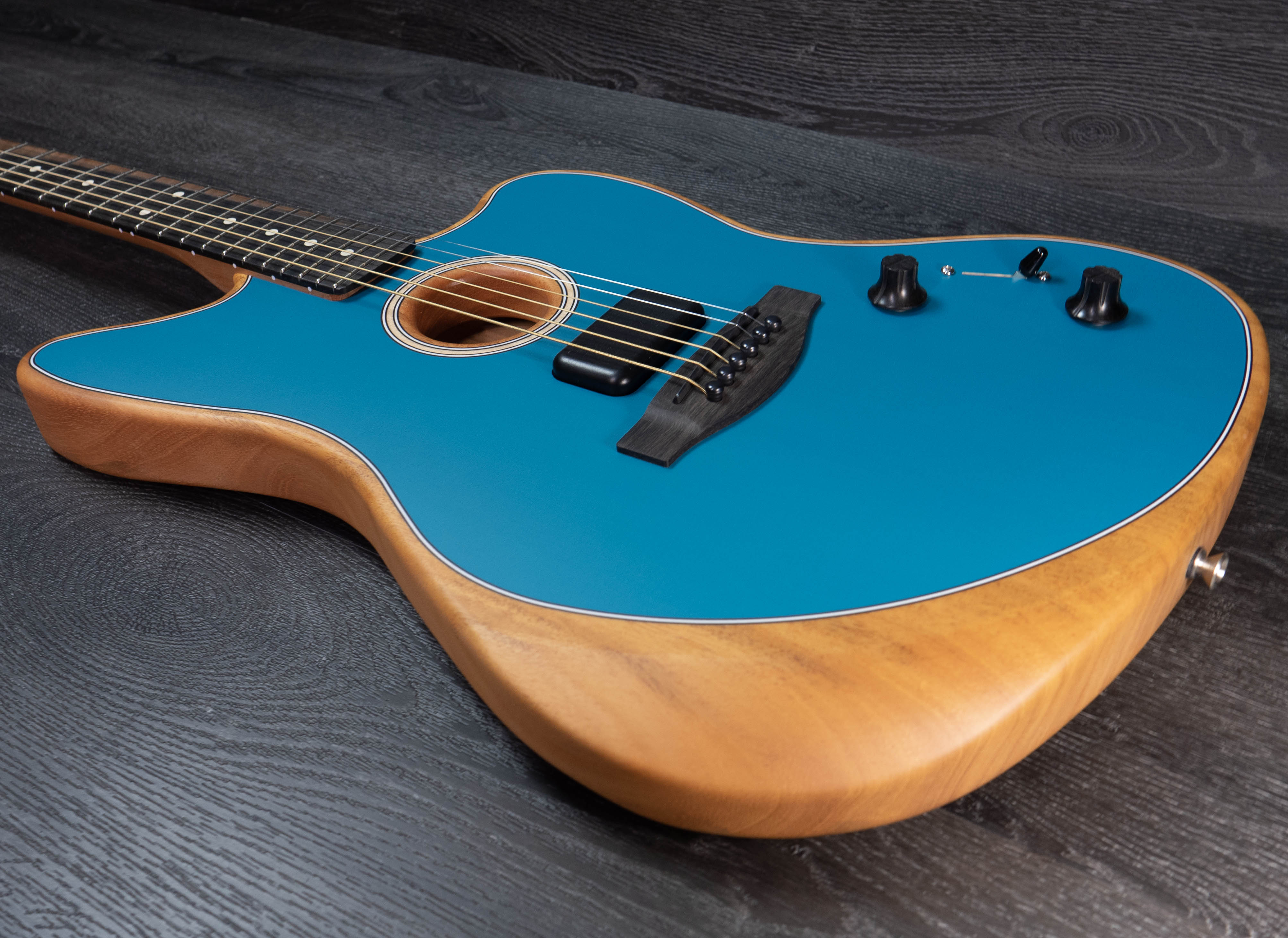 Fender American Acoustasonic Jazzmaster, Ocean Turquoise – A Strings