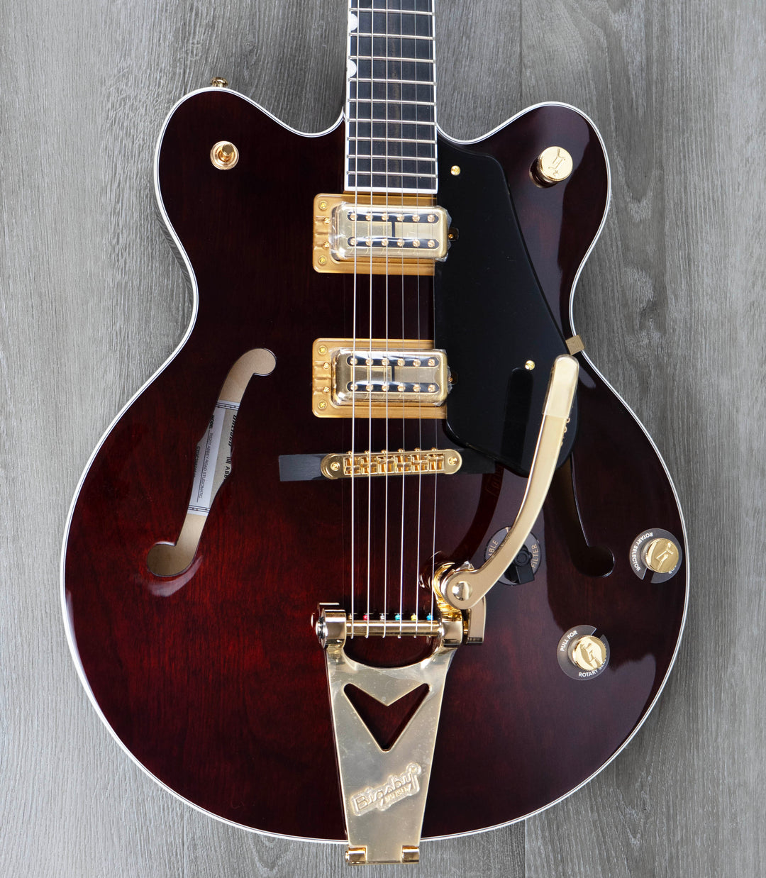 Gretsch Limited Edition Abbey Road Studiomatic Hollow Body with Bigsby and Gold Hardware, Ebony Fingerboard, Classic Walnut Stain