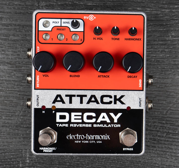 Electro Harmonix Attack Decay Tape Reverse Simulator Pedal