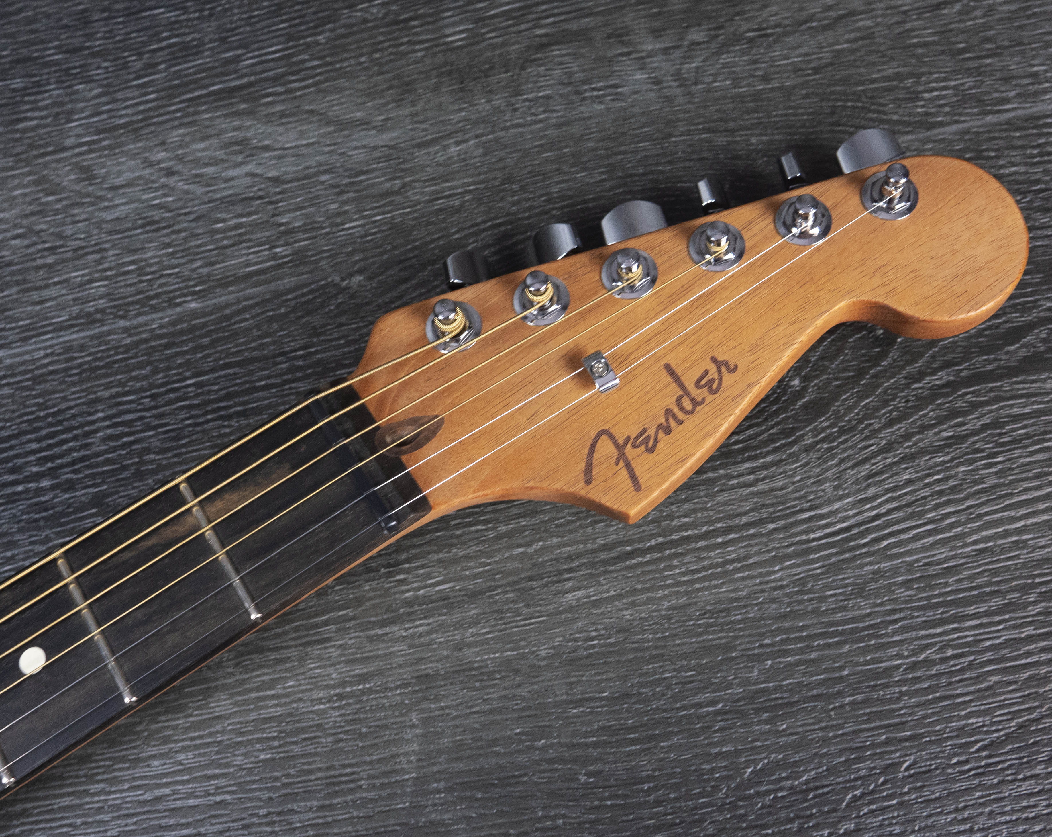Fender American Acoustasonic All-Mahogany Jazzmaster, Bourbon