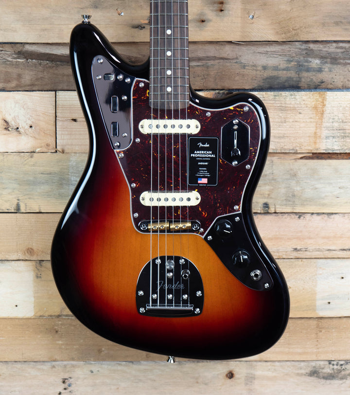 Fender American Professional Jaguar, Rosewood Fingerboard, 3-Colour Sunburst