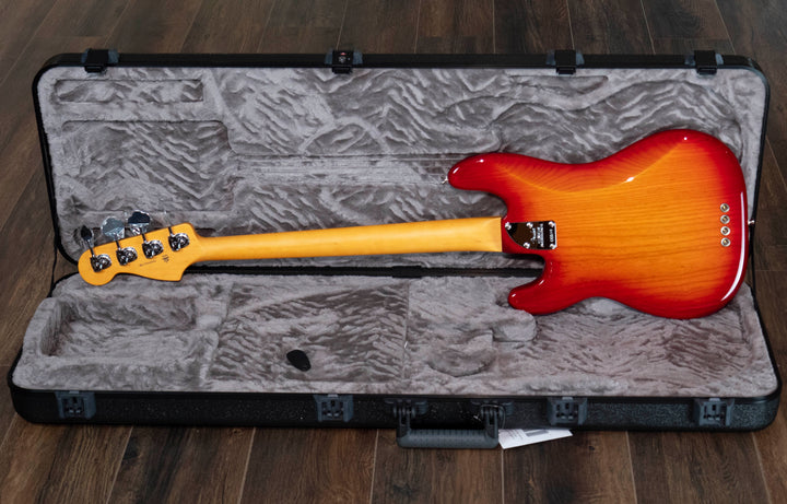 Fender American Professional Precision Bass, Maple Fingerboard, Aged Cherry Burst