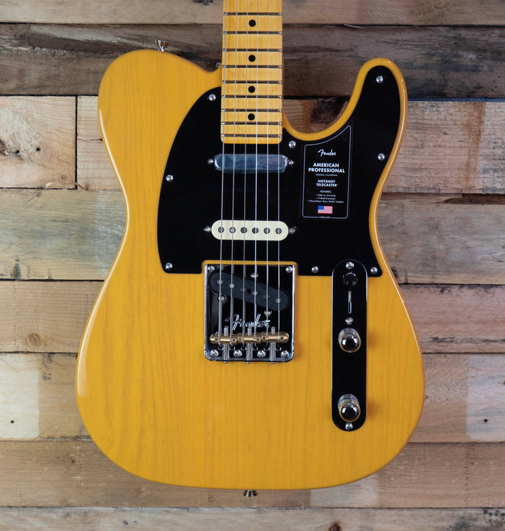 Fender American Professional Hot Shot Telecaster, Maple Fingerboard, Butterscotch Blonde
