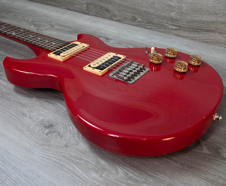 Guitare électrique d'occasion Aria Pro II CS-400 Cardinal Series en rouge avec étui rigide, numéro de série : 555719