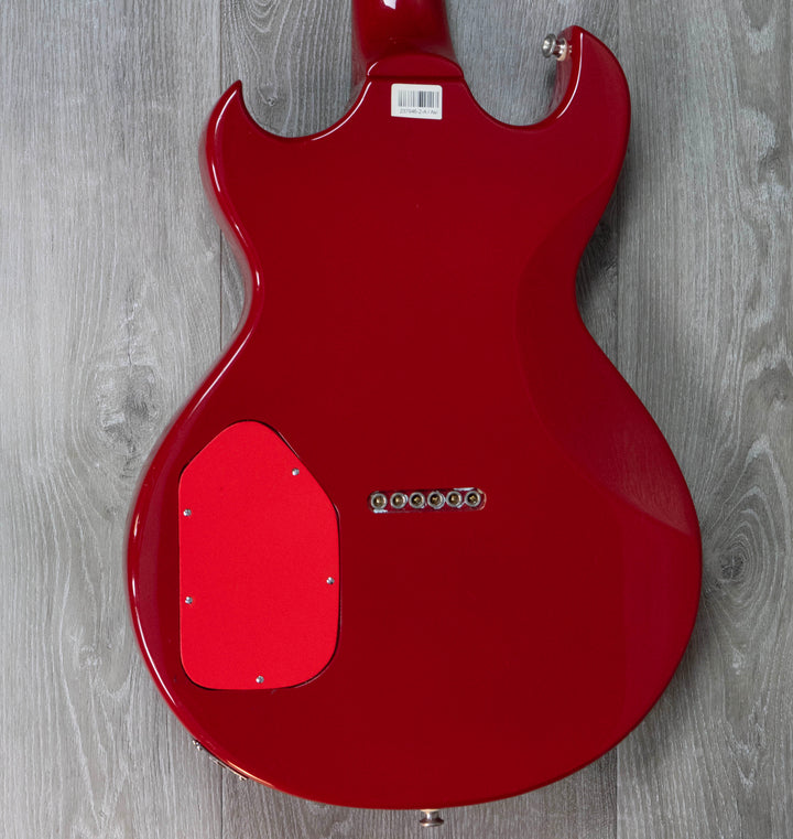 Guitare électrique d'occasion Aria Pro II CS-400 Cardinal Series en rouge avec étui rigide, numéro de série : 555719