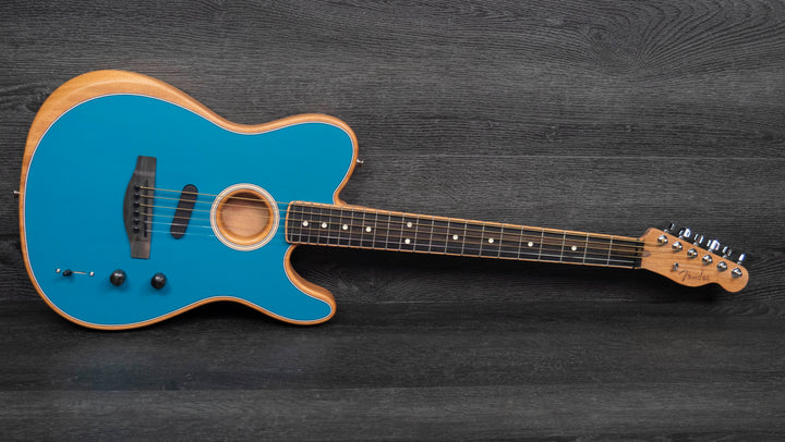 Fender Limited Edition American Acoustasonic Telecaster, Channel-Bound Neck, Ocean Turquoise
